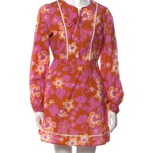 Warm Pink/Orange Cotton Dress. Size S.